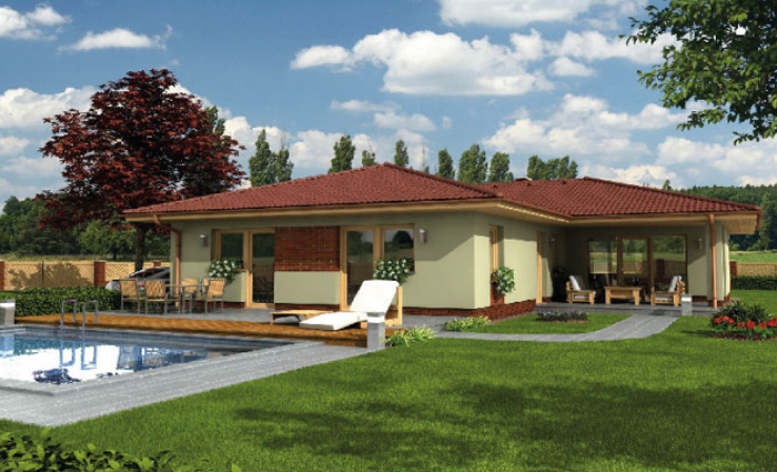 Dom wygodny w użytkowaniu, salon z kominkiem + kuchnia 16 m² + 3 sypialnie