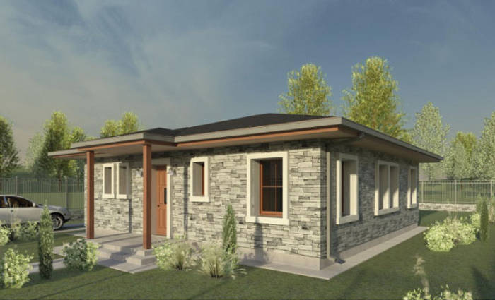 Projekt domu znajduje się w dobrej klasie energetycznej, 3 sypialnie i salon 21 m²
