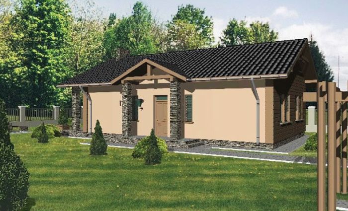 Duże okna tarasowe, salon z otwartą kuchnią 25 m², 3 sypialnie + łazienka